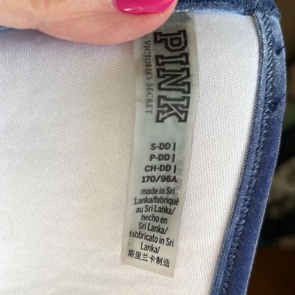 Victorias Secret PINK Velour Bikini Top SDD - Picture 5 of 6